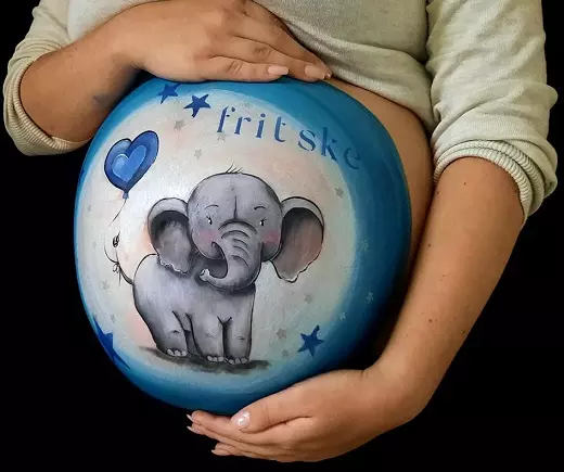 Bellypaint gemaakt in Tilburg